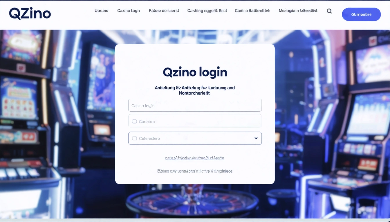 Qzino login Anleitung für Anmeldung und Kontosicherheit